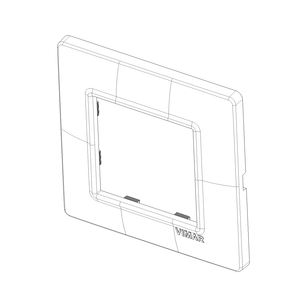 Vimar Plana 2-Module Cover Plate, IP00 — Quality Boat Parts