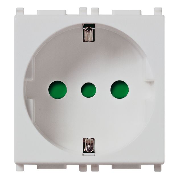 Vimar Plana 2P+E P30 Socket Outlet, 16A, 250V, Flush-Mounted, IP20 — Quality Boat Parts
