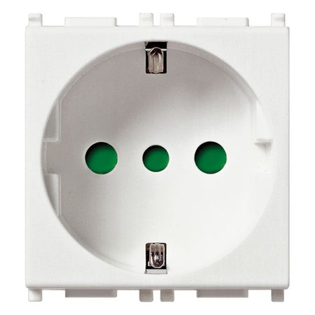 Vimar Plana 2P+E P30 Socket Outlet, 16A, 250V, Flush-Mounted, IP20 — Quality Boat Parts