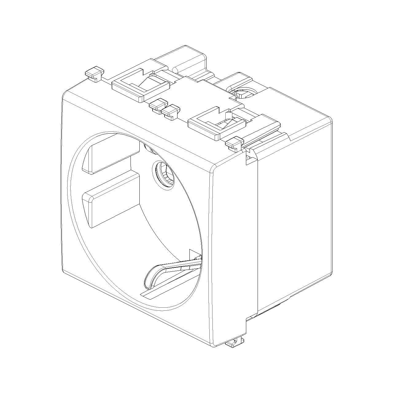 Vimar Plana 2P+E P30 Socket Outlet, 16A, 250V, Flush-Mounted, IP20 — Quality Boat Parts