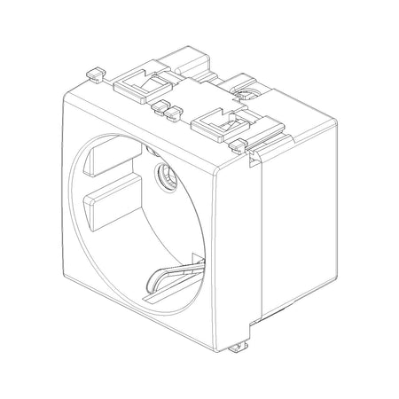 Vimar Plana 2P+E P30 Socket Outlet, 16A, 250V, Flush-Mounted, IP20 — Quality Boat Parts