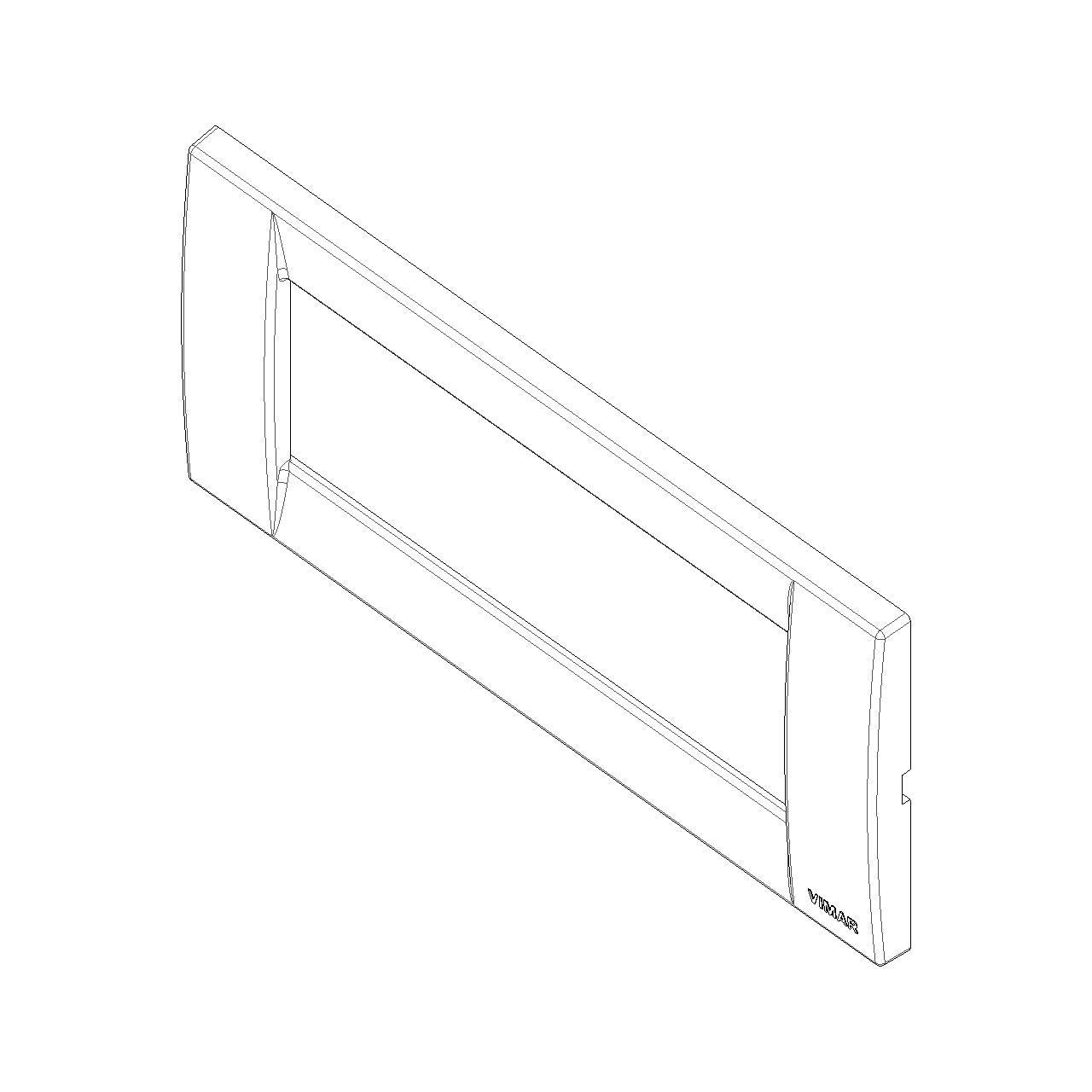 Vimar Idea Classica 5-Module Cover Plate, Clamp Mounting — Quality Boat Parts