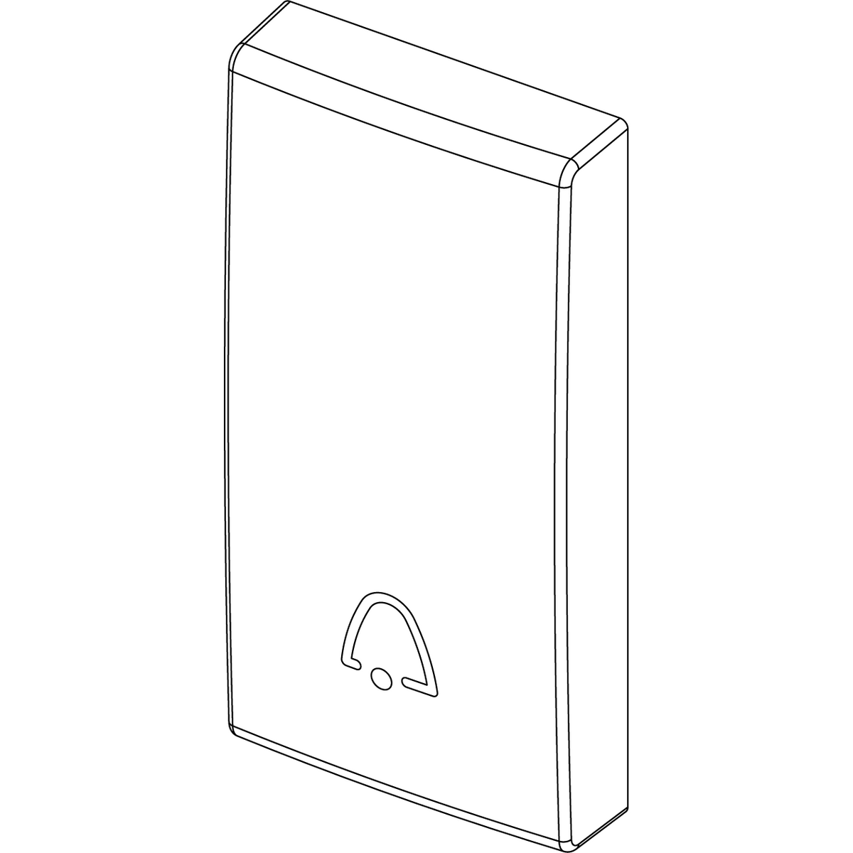 Vimar ARKÉ 1-Module Interchangeable Lightable Button, IP40 — Quality Boat Parts