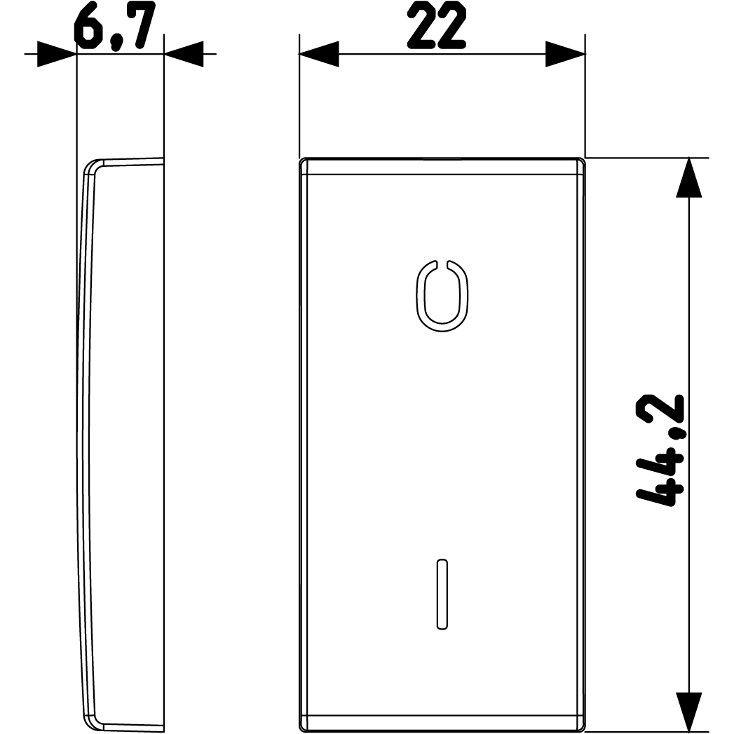Vimar ARKÉ 1-Module Interchangeable Lightable Button, IP40 — Quality Boat Parts