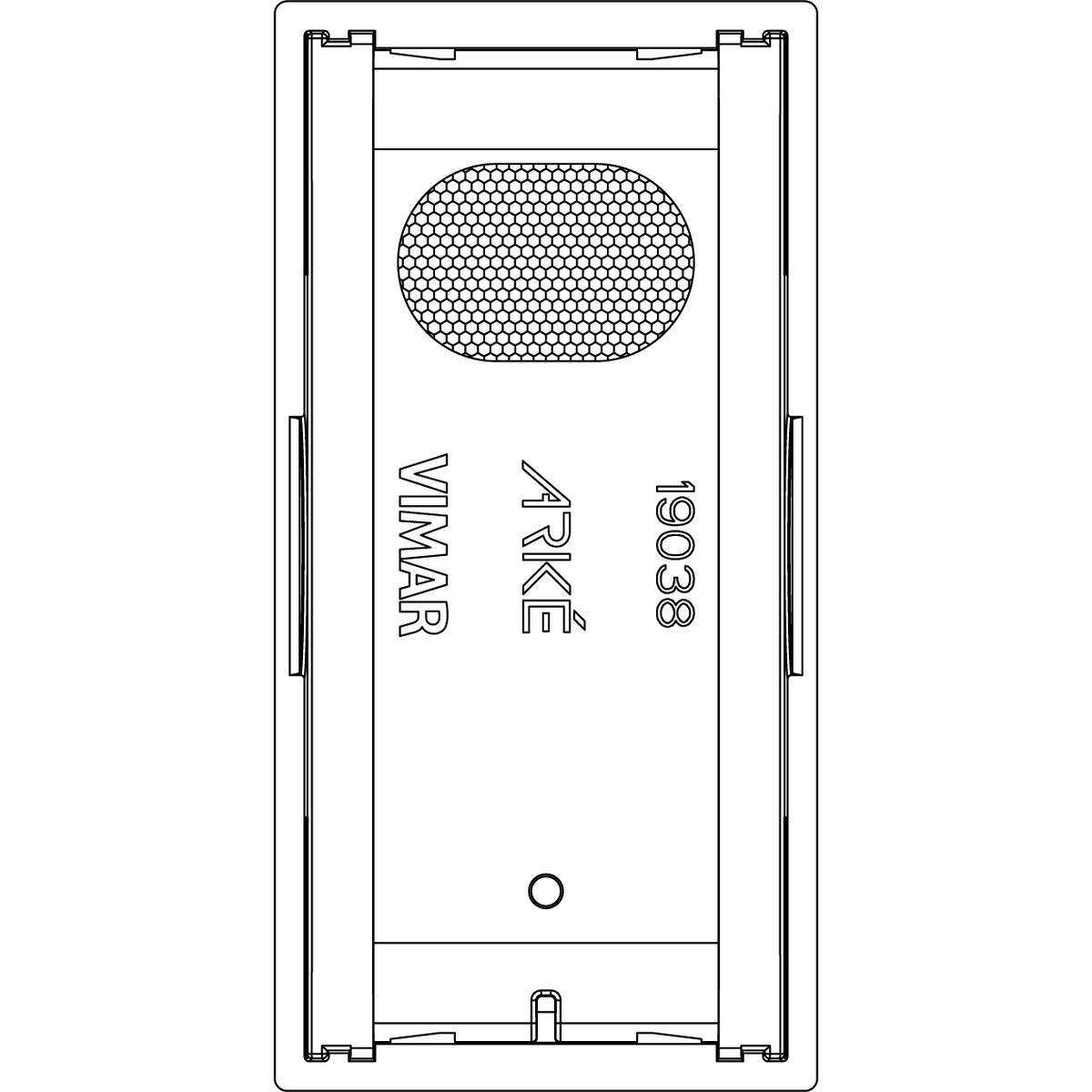 Vimar ARKÉ 1-Module Interchangeable Lightable Button, IP40 — Quality Boat Parts