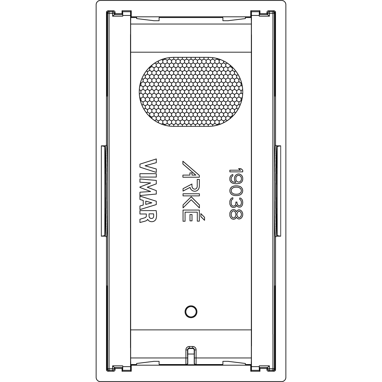 Vimar ARKÉ 1-Module Interchangeable Lightable Button, IP40 — Quality Boat Parts