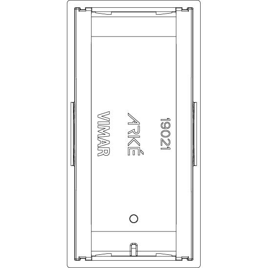 Vimar ARKÉ 1-Module Interchangeable Lightable Button, IP40 — Quality Boat Parts