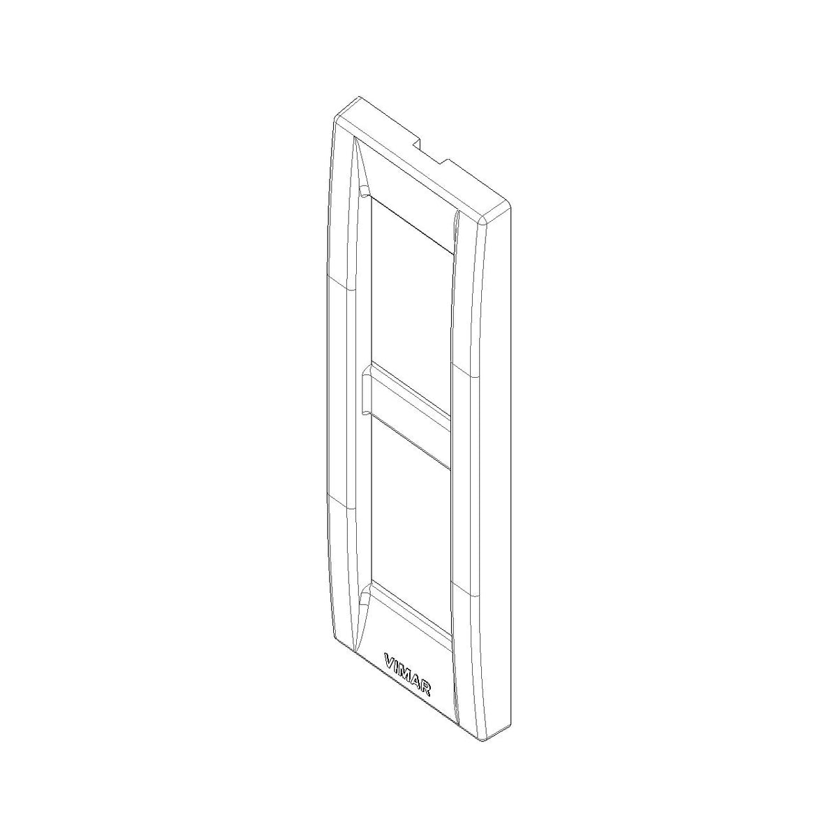 Vimar Idea Classica Cover Plate, 2-Module, Panel Mount, Technopolymer, IP00 — Quality Boat Parts