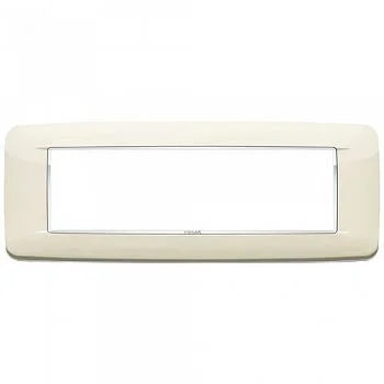 Vimar Eikon 7-Module Round Cover Plate, Clamp Mount, 210 x 80 mm — Quality Boat Parts