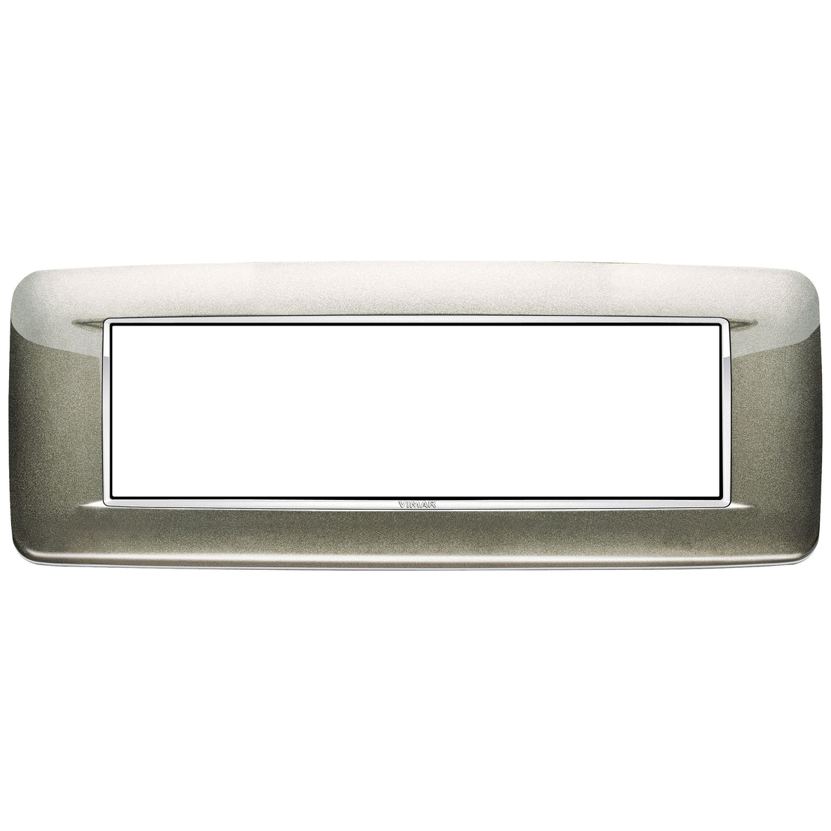 Vimar Eikon 7-Module Round Cover Plate, Clamp Mount, 210 x 80 mm — Quality Boat Parts