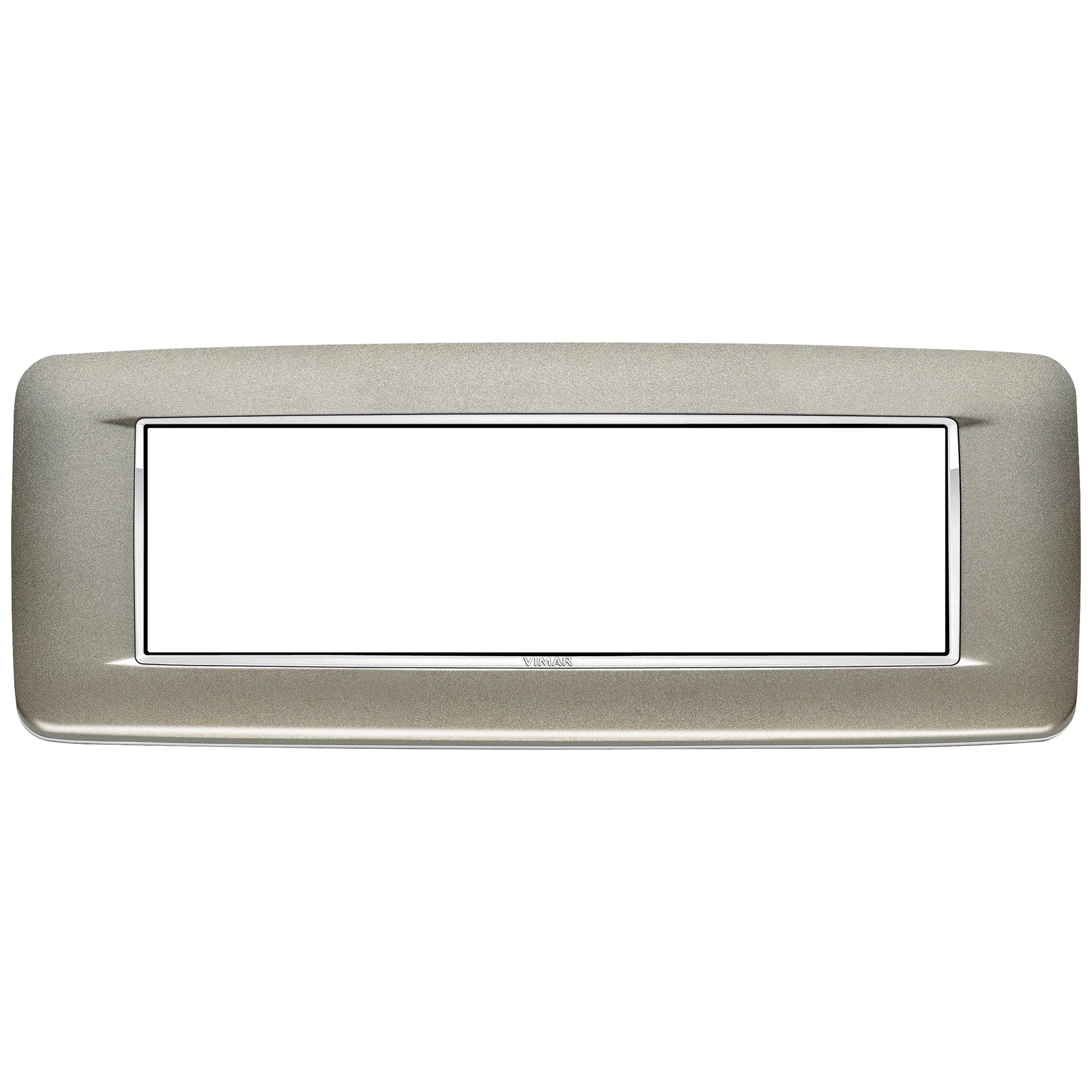 Vimar Eikon 7-Module Round Cover Plate, Clamp Mount, 210 x 80 mm — Quality Boat Parts