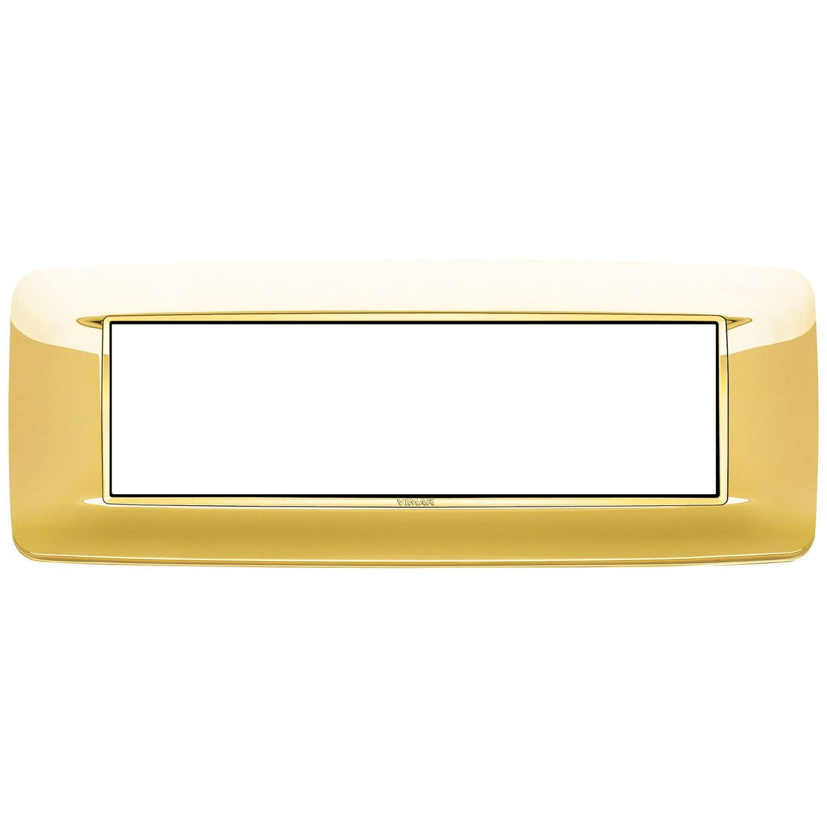 Vimar Eikon 7-Module Round Cover Plate, Clamp Mount, 210 x 80 mm — Quality Boat Parts