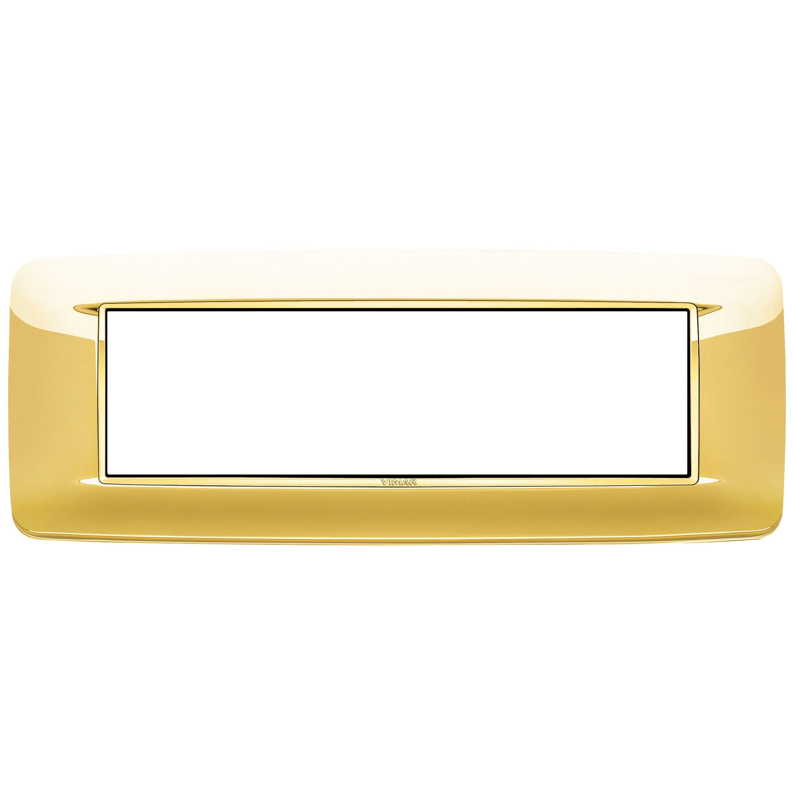 Vimar Eikon 7-Module Round Cover Plate, Clamp Mount, 210 x 80 mm — Quality Boat Parts