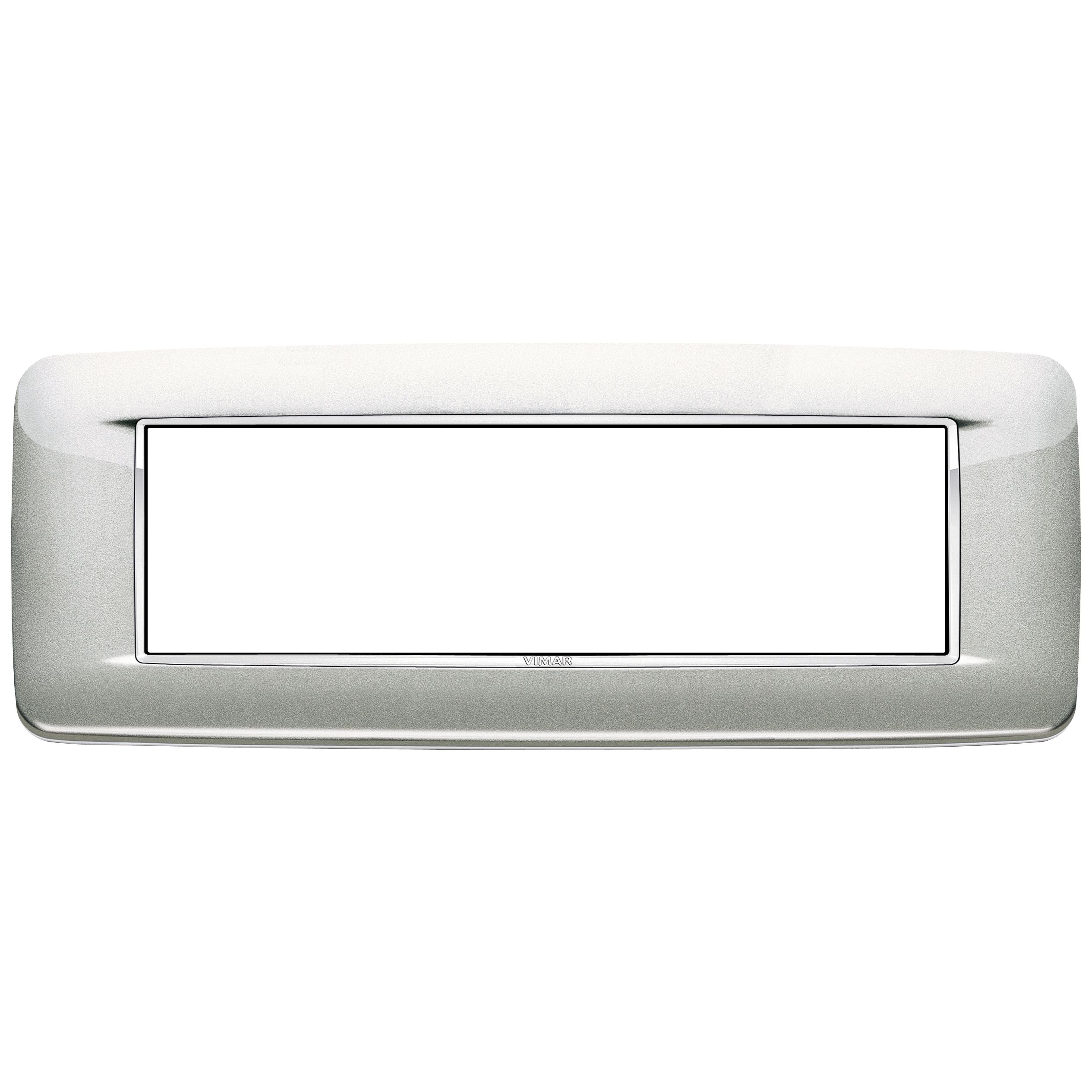 Vimar Eikon 7-Module Round Cover Plate, Clamp Mount, 210 x 80 mm — Quality Boat Parts