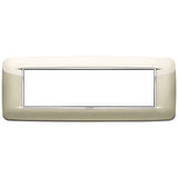 Vimar Eikon 7-Module Round Cover Plate, Clamp Mount, 210 x 80 mm — Quality Boat Parts
