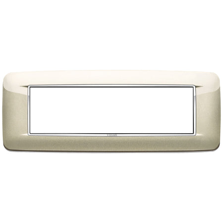 Vimar Eikon 7-Module Round Cover Plate, Clamp Mount, 210 x 80 mm — Quality Boat Parts