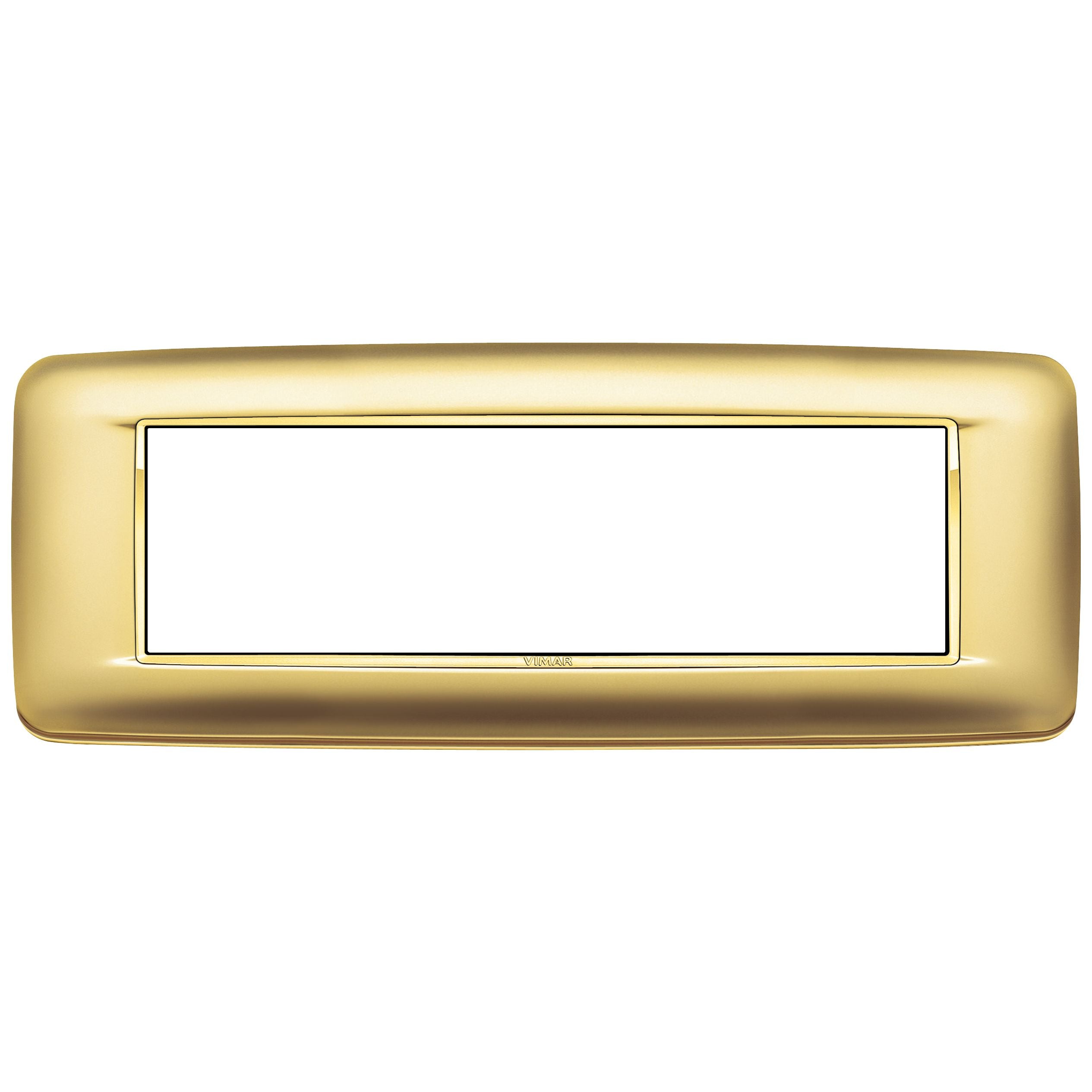 Vimar Eikon 7-Module Round Cover Plate, Clamp Mount, 210 x 80 mm — Quality Boat Parts