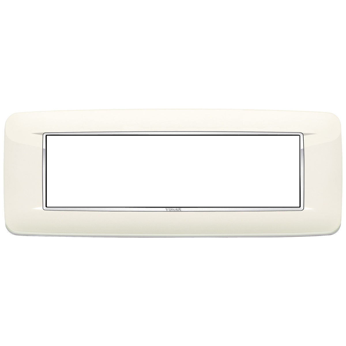 Vimar Eikon 7-Module Round Cover Plate, Clamp Mount, 210 x 80 mm — Quality Boat Parts