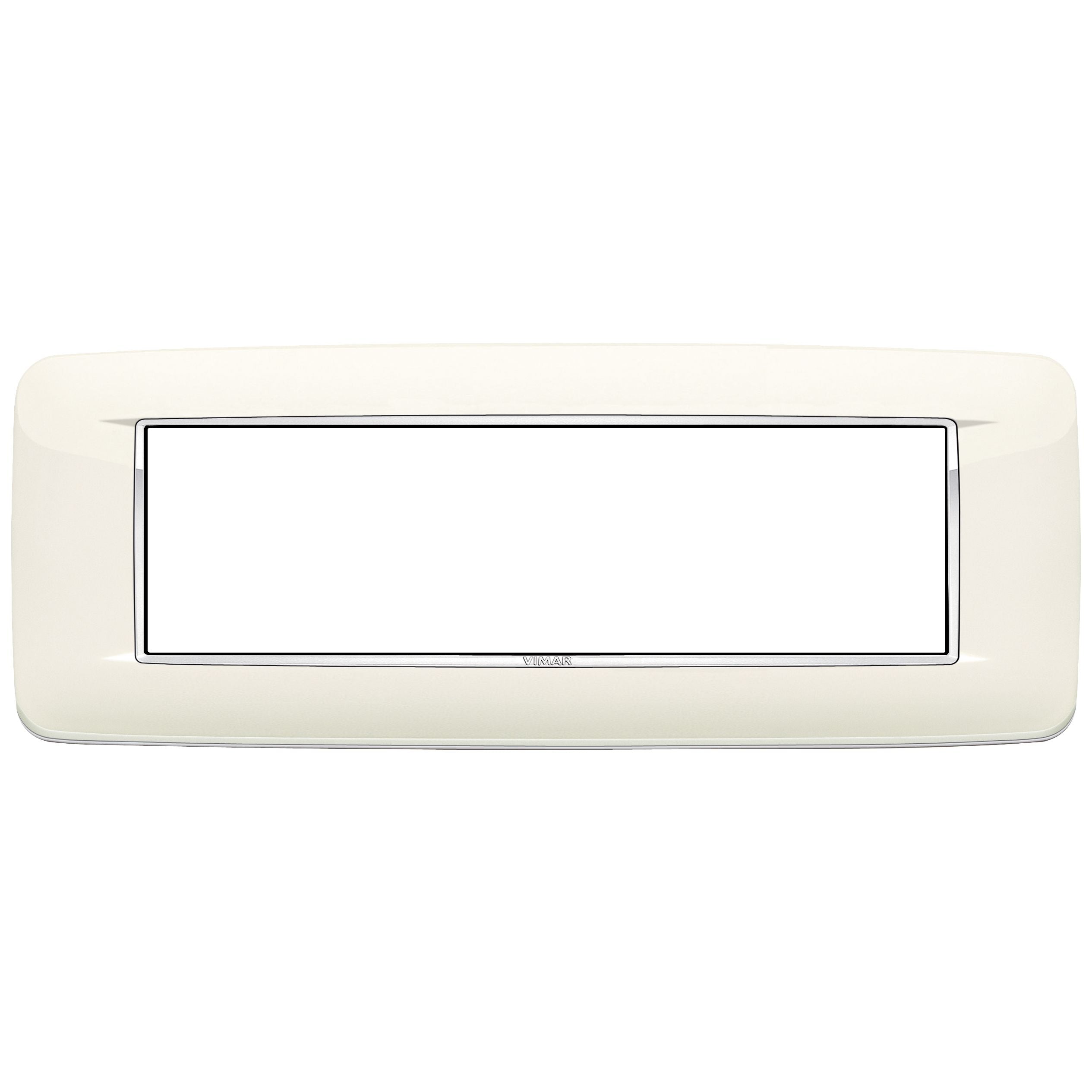 Vimar Eikon 7-Module Round Cover Plate, Clamp Mount, 210 x 80 mm — Quality Boat Parts
