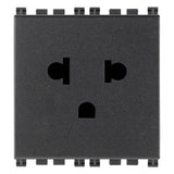 Vimar ARKÉ 2P+E USA+EU SICURY Socket Outlet, 2 Modules, 16A 250V, Flush-Mounted, Screw Terminal, IP20 — Quality Boat Parts