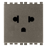 Vimar ARKÉ 2P+E USA+EU SICURY Socket Outlet, 2 Modules, 16A 250V, Flush-Mounted, Screw Terminal, IP20 — Quality Boat Parts