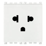 Vimar ARKÉ 2P+E USA+EU SICURY Socket Outlet, 2 Modules, 16A 250V, Flush-Mounted, Screw Terminal, IP20 — Quality Boat Parts