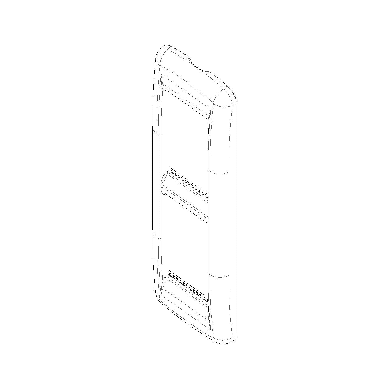 Vimar IDEA Rondò Cover Plate, 2-Module, Die-Cast Metal, Panel Mount — Quality Boat Parts