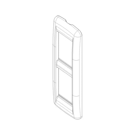 Vimar IDEA Rondò Cover Plate, 2-Module, Die-Cast Metal, Panel Mount — Quality Boat Parts
