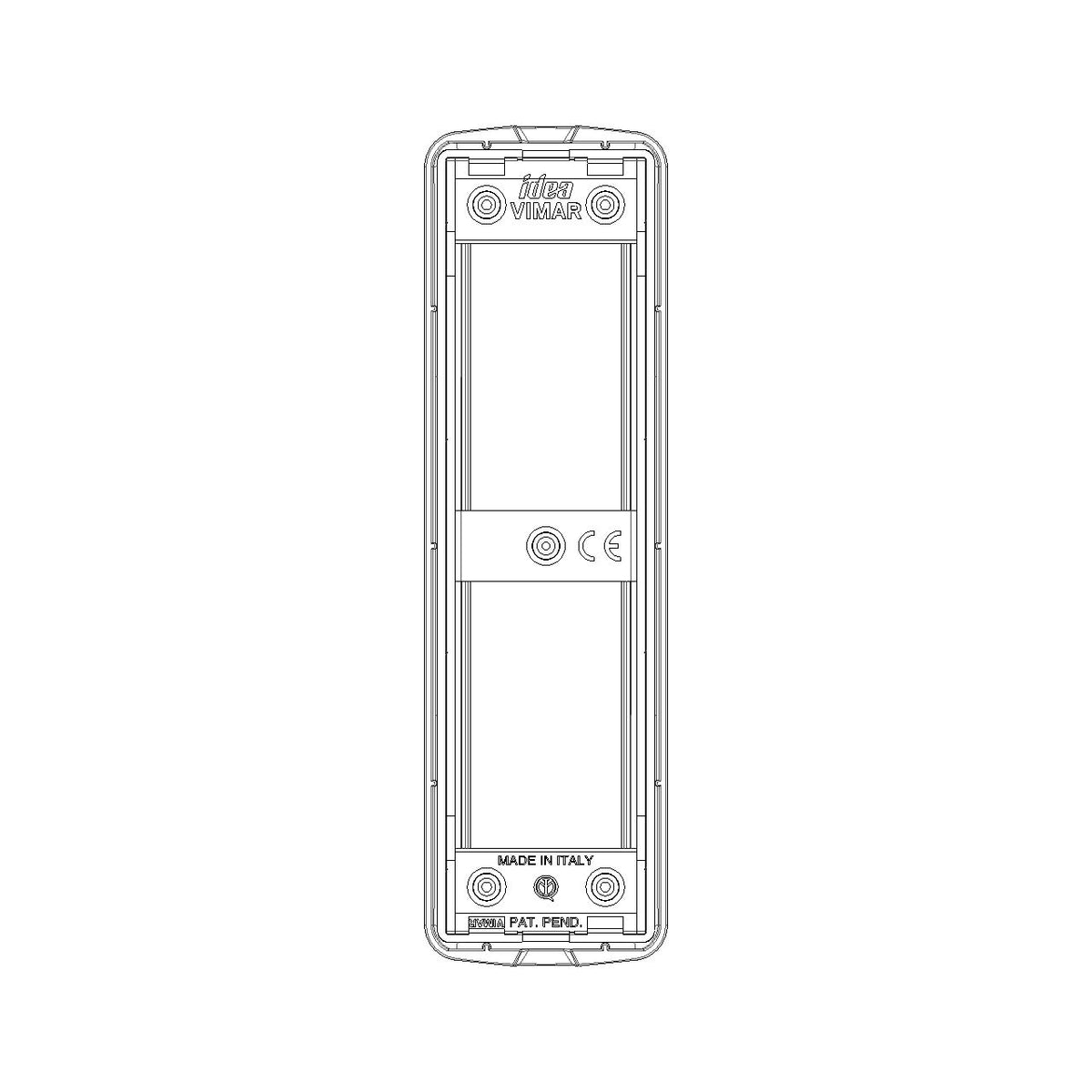 Vimar IDEA Rondò Cover Plate, 2-Module, Die-Cast Metal, Panel Mount — Quality Boat Parts
