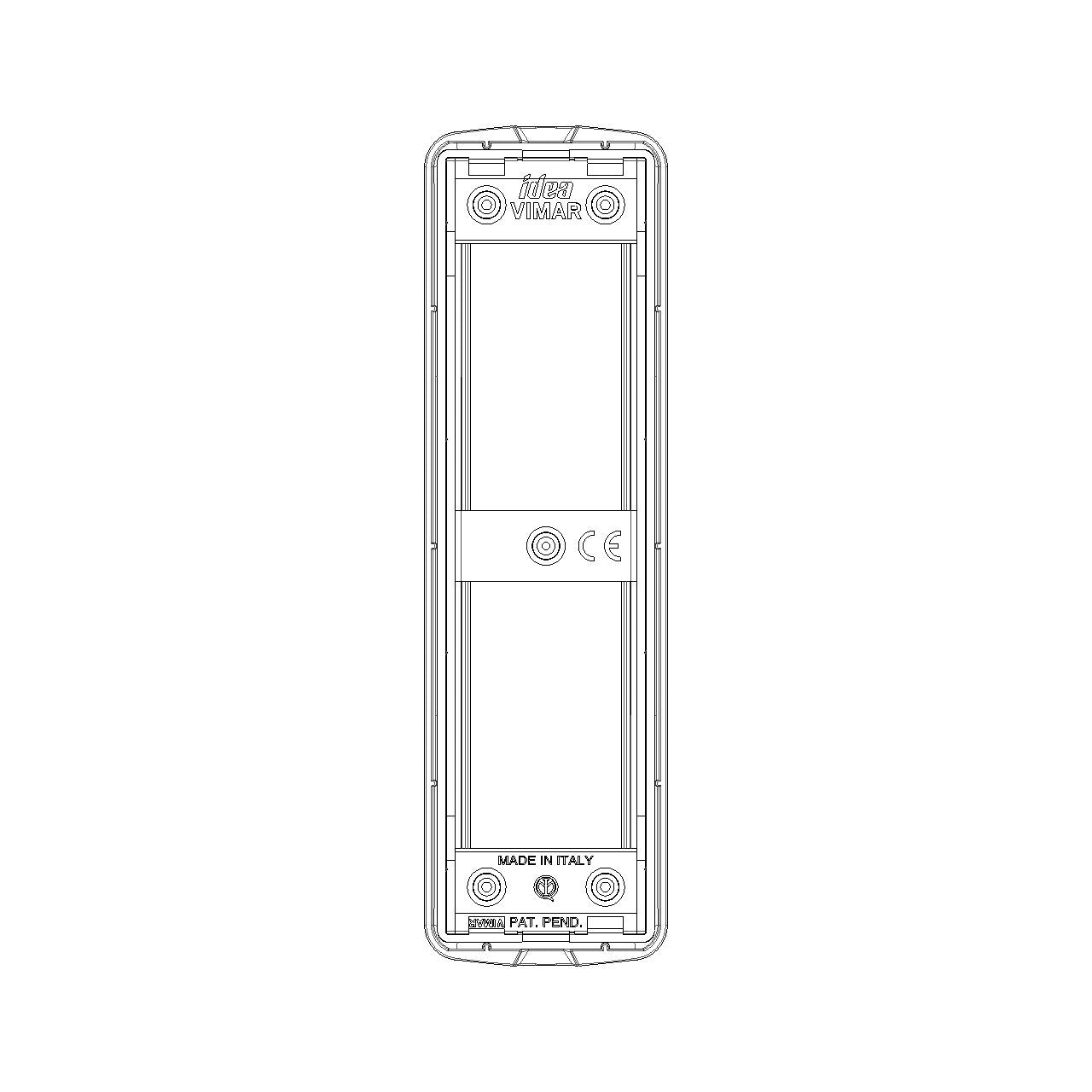 Vimar IDEA Rondò Cover Plate, 2-Module, Die-Cast Metal, Panel Mount — Quality Boat Parts