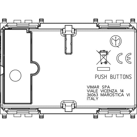 Vimar By-me Plus 6-Button Home Automation Control, 3-Module, RGB LED — Quality Boat Parts