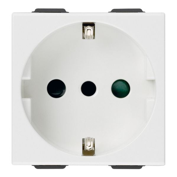 Vimar Neve Up 2P+E 16A P30 SICURY Socket Outlet, 250V, 2 Modules, Flush Mount — Quality Boat Parts