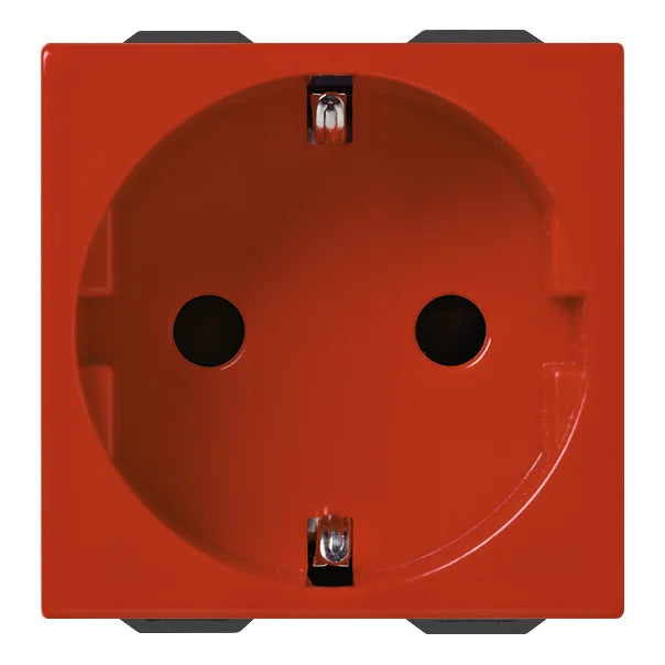 Vimar Neve Up German Standard SICURY Socket Outlet, 2P+E, 16A, 250V, 2 Modules — Quality Boat Parts