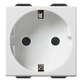 Vimar Neve Up German Standard SICURY Socket Outlet, 2P+E, 16A, 250V, 2 Modules — Quality Boat Parts