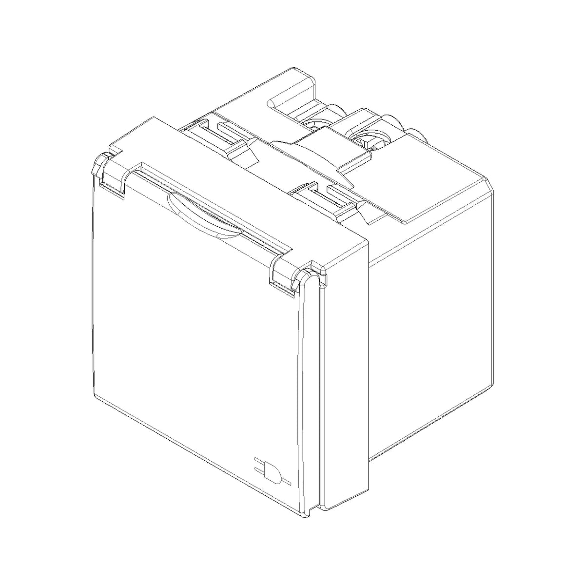 Vimar Neve Up German Standard SICURY Socket Outlet, 2P+E, 16A, 250V, 2 Modules — Quality Boat Parts