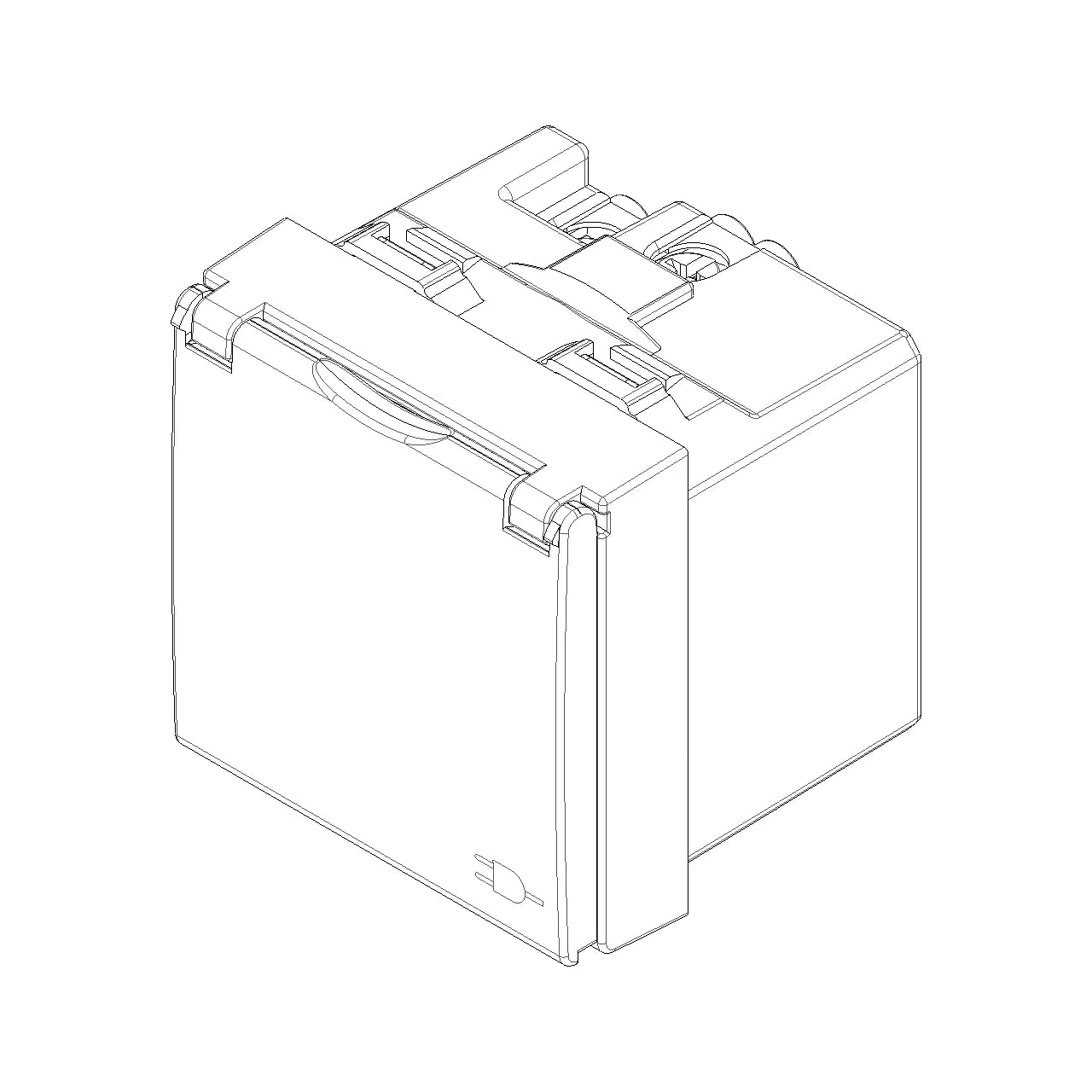 Vimar Neve Up German Standard SICURY Socket Outlet, 2P+E, 16A, 250V, 2 Modules — Quality Boat Parts