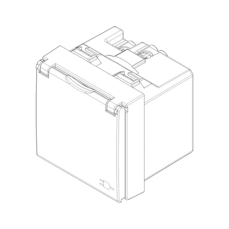 Vimar Neve Up German Standard SICURY Socket Outlet, 2P+E, 16A, 250V, 2 Modules — Quality Boat Parts