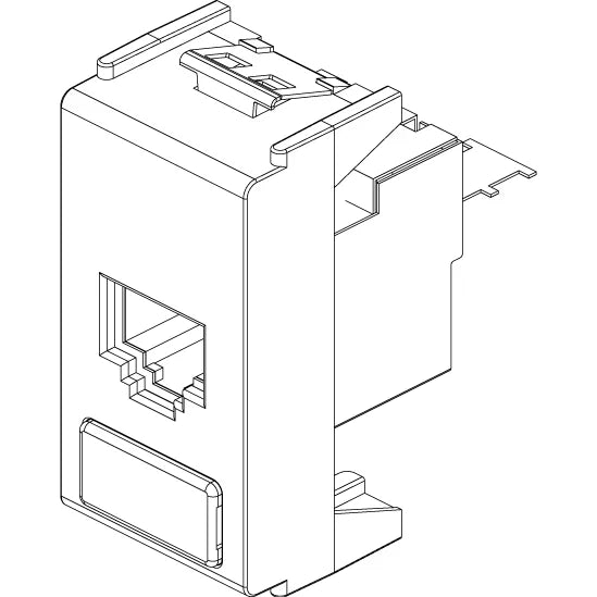 Vimar 8000 Series RJ45 Netsafe Outlet, T568A/B Universal Wiring — Quality Boat Parts