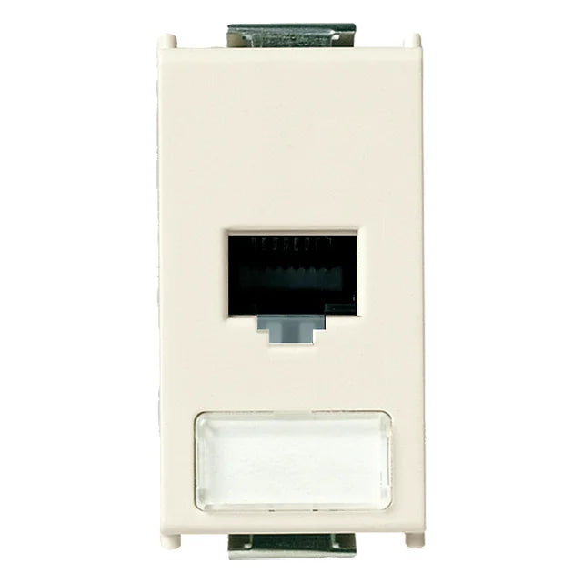 Vimar 8000 Series RJ45 Netsafe Outlet, T568A/B Universal Wiring — Quality Boat Parts