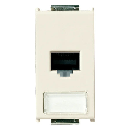 Vimar 8000 Series RJ45 Netsafe Outlet, T568A/B Universal Wiring — Quality Boat Parts