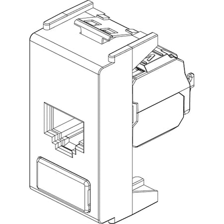 Vimar 8000 Series RJ45 Netsafe Outlet, T568A/B Universal Wiring — Quality Boat Parts