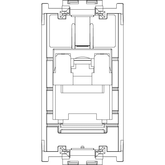 Vimar 8000 Series RJ45 Netsafe Outlet, T568A/B Universal Wiring — Quality Boat Parts