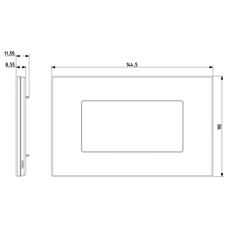 Vimar Eikon EXÉ 4-Module Cover Plate, 144.5 x 90 mm — Quality Boat Parts