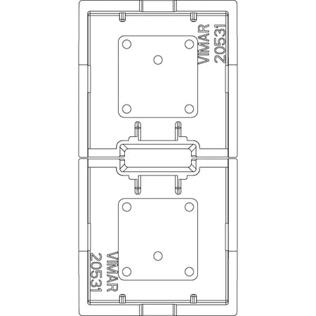 Vimar EIKON Spare 1-Module Interchangeable Button, Thermoplastic — Quality Boat Parts