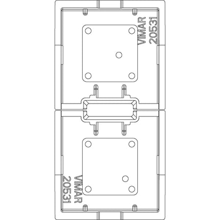 Vimar EIKON Spare 1-Module Interchangeable Button, Thermoplastic — Quality Boat Parts