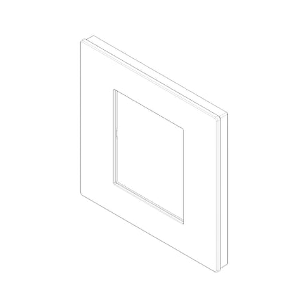 Vimar LINEA 2-Module Cover Plate, 90 x 88 mm, Horizontal/Vertical Mounting — Quality Boat Parts