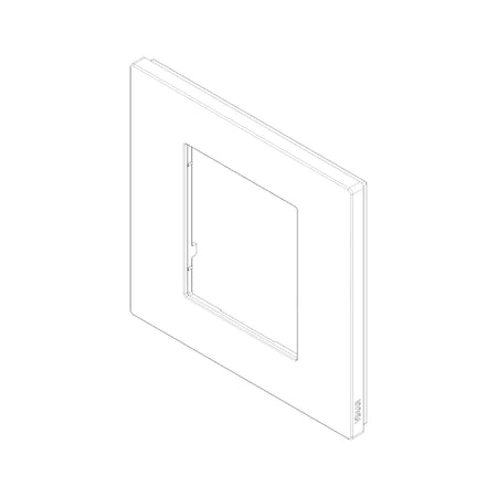 Vimar LINEA 2-Module Cover Plate, 90 x 88 mm, Horizontal/Vertical Mounting — Quality Boat Parts