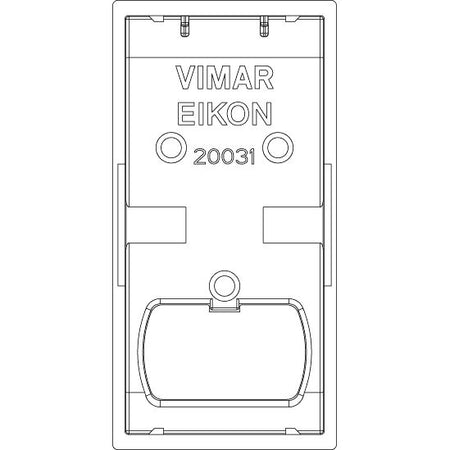 Vimar Eikon 1-Module Interchangeable Rocker Button, Lightable Symbol, IP40 — Quality Boat Parts