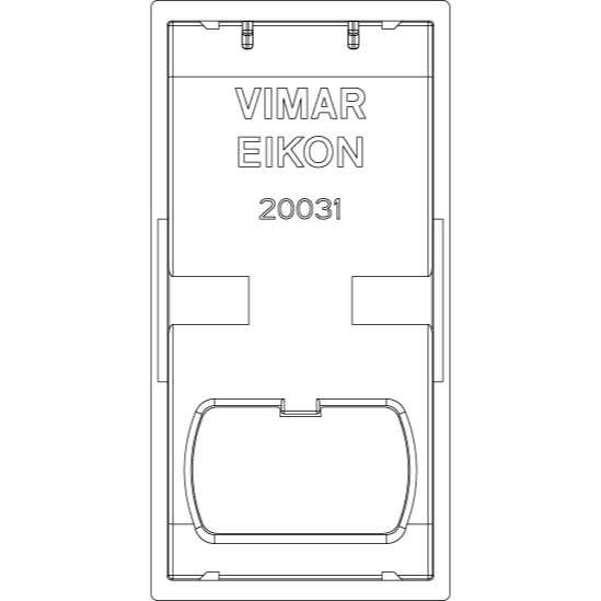 Vimar Eikon 1-Module Interchangeable Rocker Button, Lightable Symbol, IP40 — Quality Boat Parts