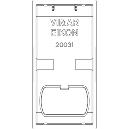 Vimar Eikon 1-Module Interchangeable Rocker Button, Lightable Symbol, IP40 — Quality Boat Parts